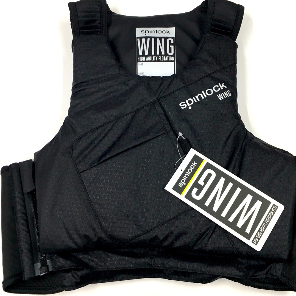Spinlock Wing High Agility Flotation Vest Size Medium Black